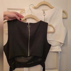 Set of Chicwish crop tops (Style: Fan of Bowknot Crop Top